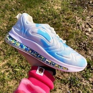 Siral Low Top Sneakers White Blue W/ Rubber Sole Women’s 7